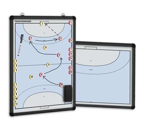 HANDBALL - magnetische Taktiktafel (bunt, beidseitig) - 450 x 600 mm
