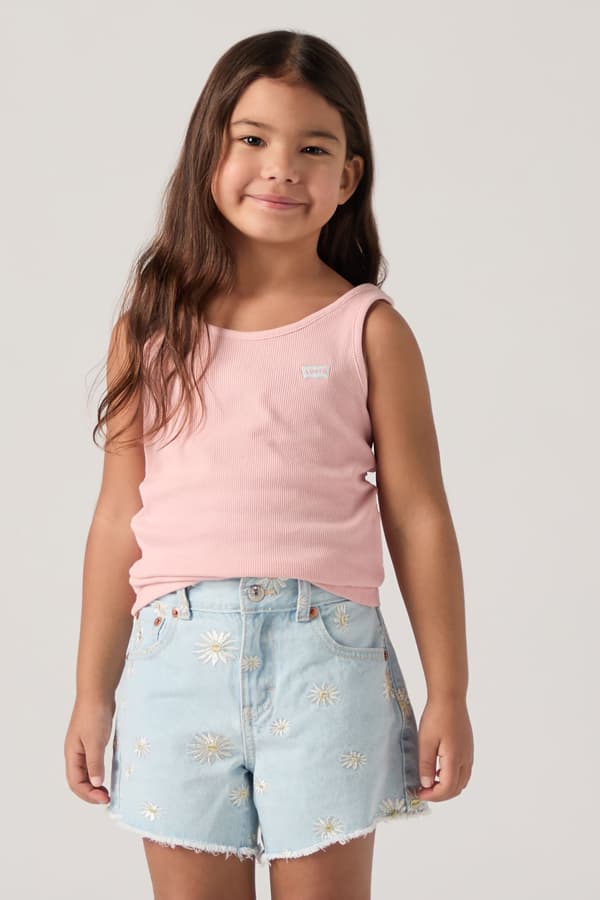 Levi's Kids Meet and Greet Ribbed Tank Top - Damen - Rosa / Coral Blush