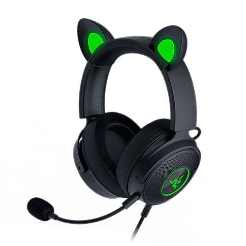 Razer Kraken Kitty Edition V2 Pro - Base Black - Wired RGB Headset with Interchangeable Ears