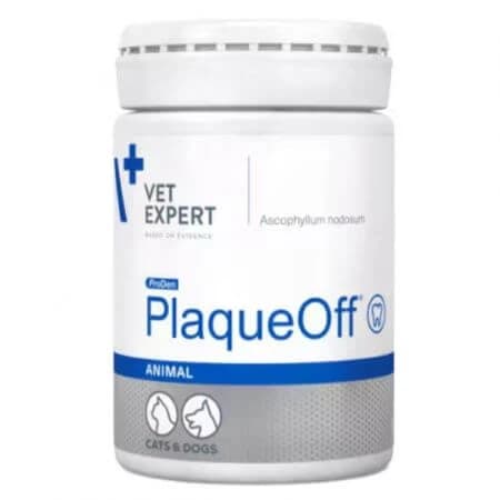 Nahrungsergänzungsmittel für Hunde und Katzen Plaque Off, 40 g, VetExpert