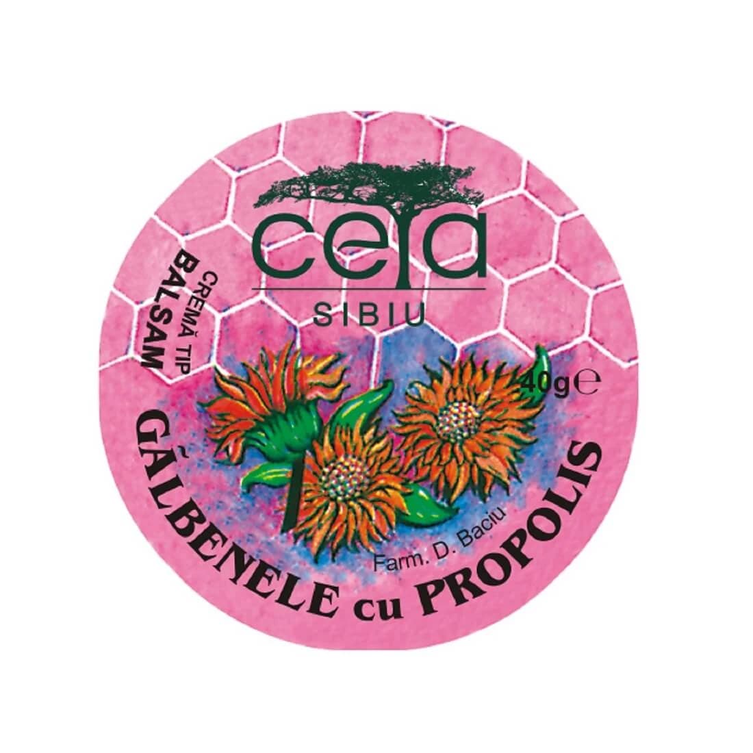Salbe mit Ringelblume und Propolis, 40 g, Ceta Sibiu