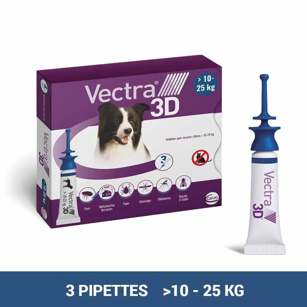 Ceva Vectra Spot-on Lösung für Hunde >10-25kg 3 Pipetten