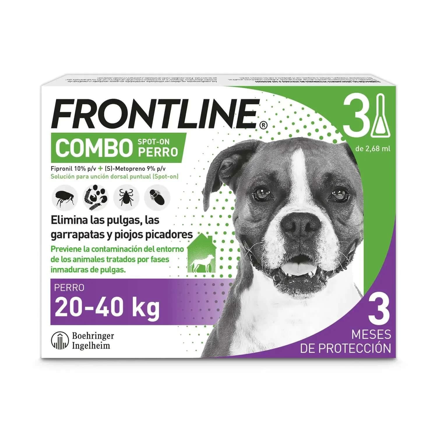 Frontline Combo Spot On Hunde 20-40 Kg - 3 Pipetten