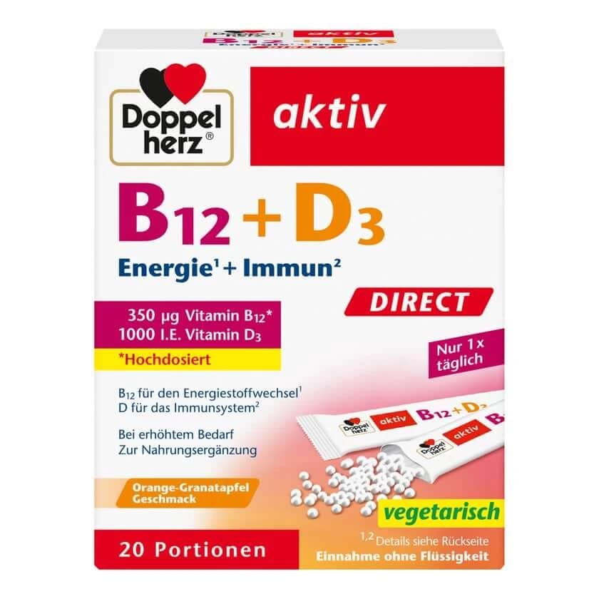 Doppelherz B12+d3 Direct Pellets 20 St