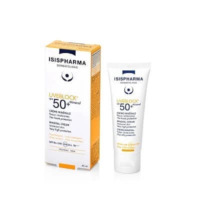 Isis Pharma UVEBLOCK Sonnenschutzcreme SPF 50+ Mineral, 40 ml