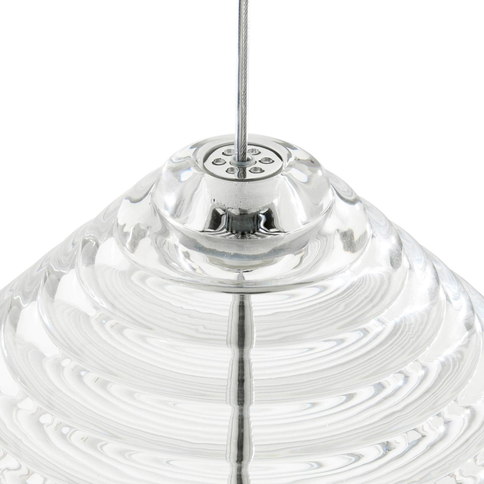 Press Pendelleuchte Cone 2700K Clear Press Cone Tom Dixon - Wohnzimmer - Design - Glas - Mit Schirm