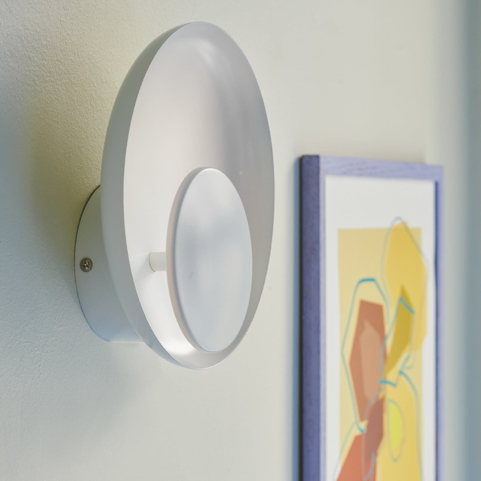 Marsi Wandleuchte White Nordlux - Wohnzimmer - Metall - Rund