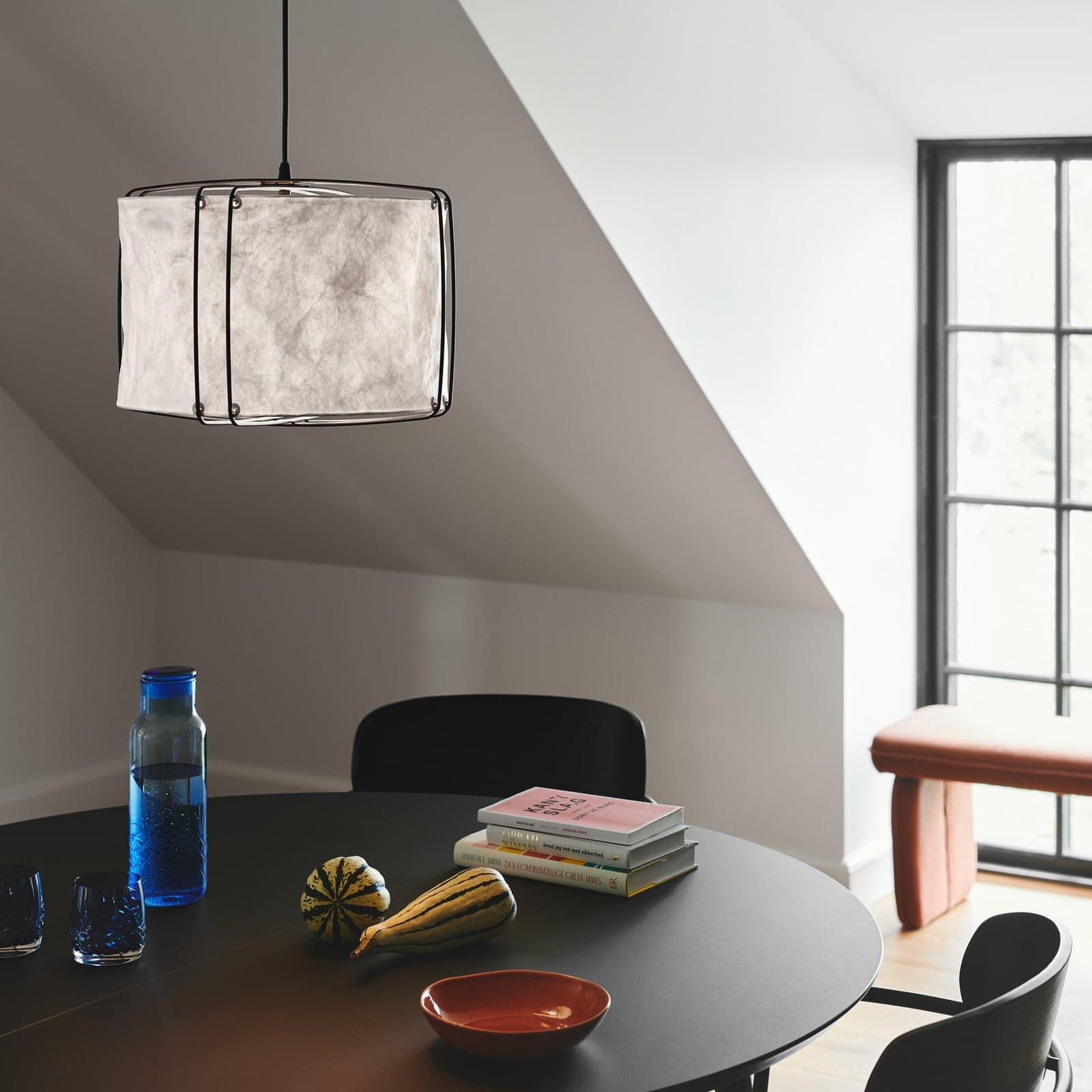 Cardine 35 Pendelleuchte White Nordlux - Wohnzimmer - Papier / Karton - Einflammig