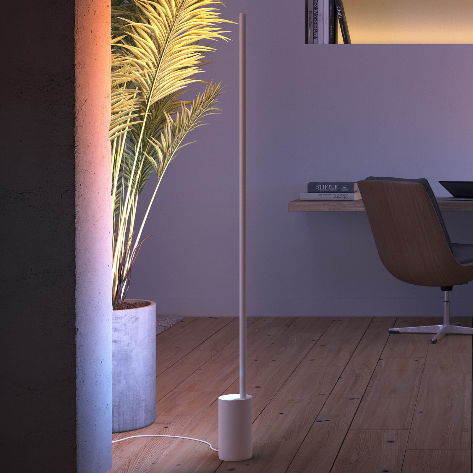Signe Hue Gradiant Stehleuchte weiß, dimmbar - Philips Hue Philips Hue Gradient Signe - Wohnzimmer - Metall