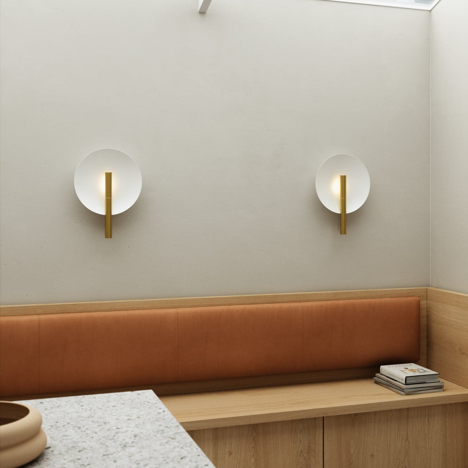 Furiko Wandleuchte Brushed Brass DFTP by Nordlux - Schlafzimmer - Design - Metall - Rund