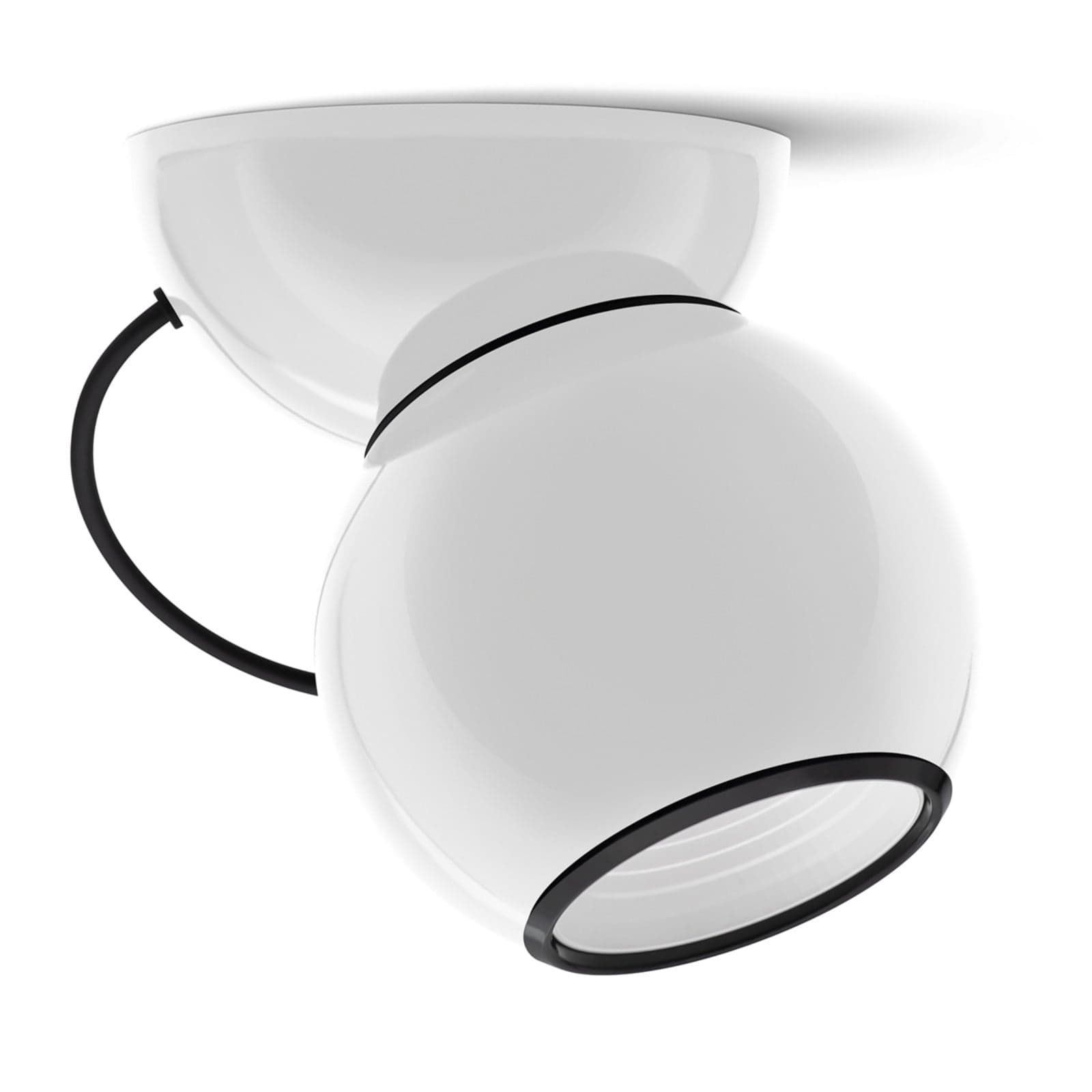 Gravitino LED-Deckenlampe, weiß, drehbar - Stilnovo - Wohnzimmer - Design - Metall - Einflammig