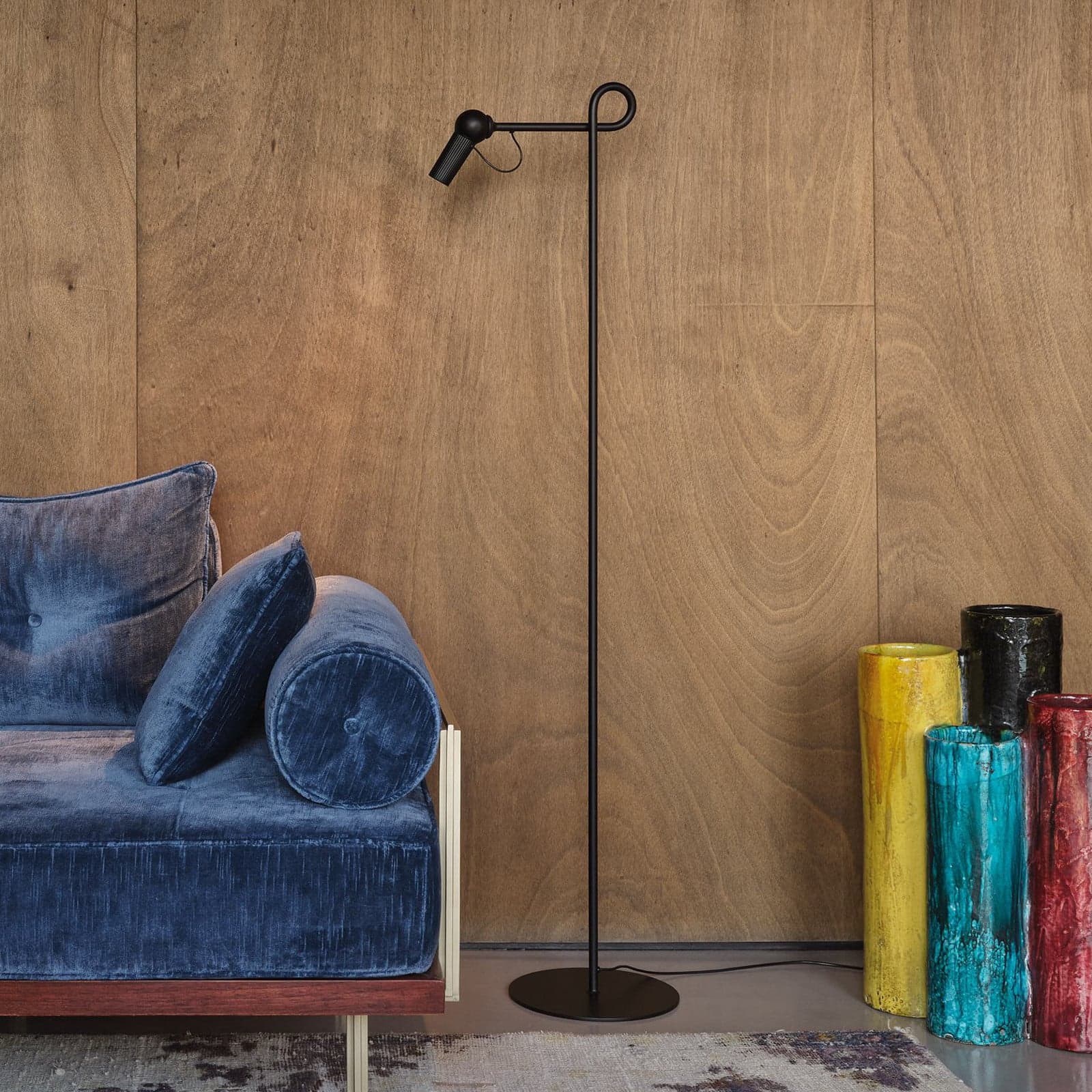 Bird Stehleuchte Black - KDLN - Wohnzimmer - Metall - Einflammig