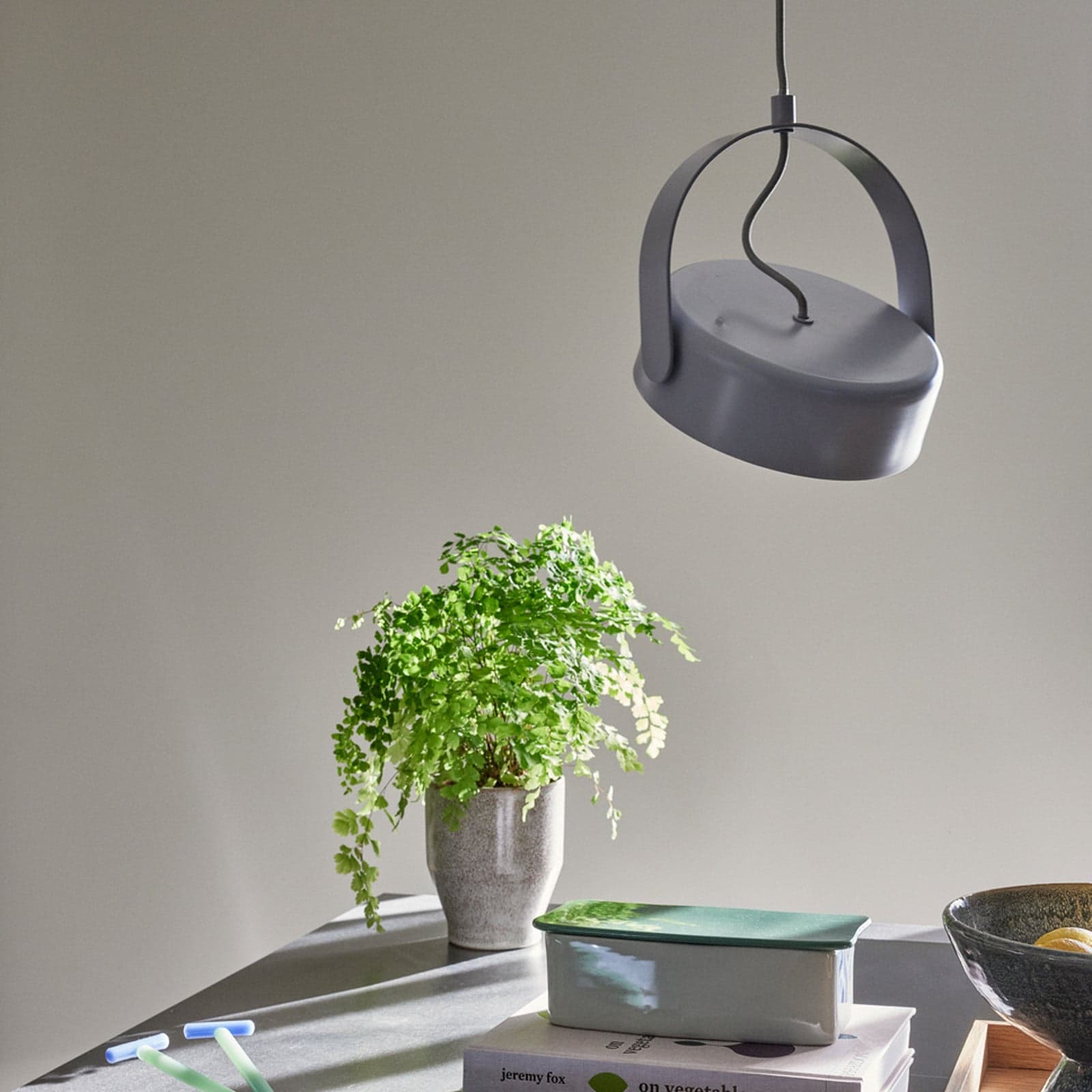Stage Pendelleuchte Light Grey - Hübsch - Wohnzimmer - Design - Metall - Einflammig