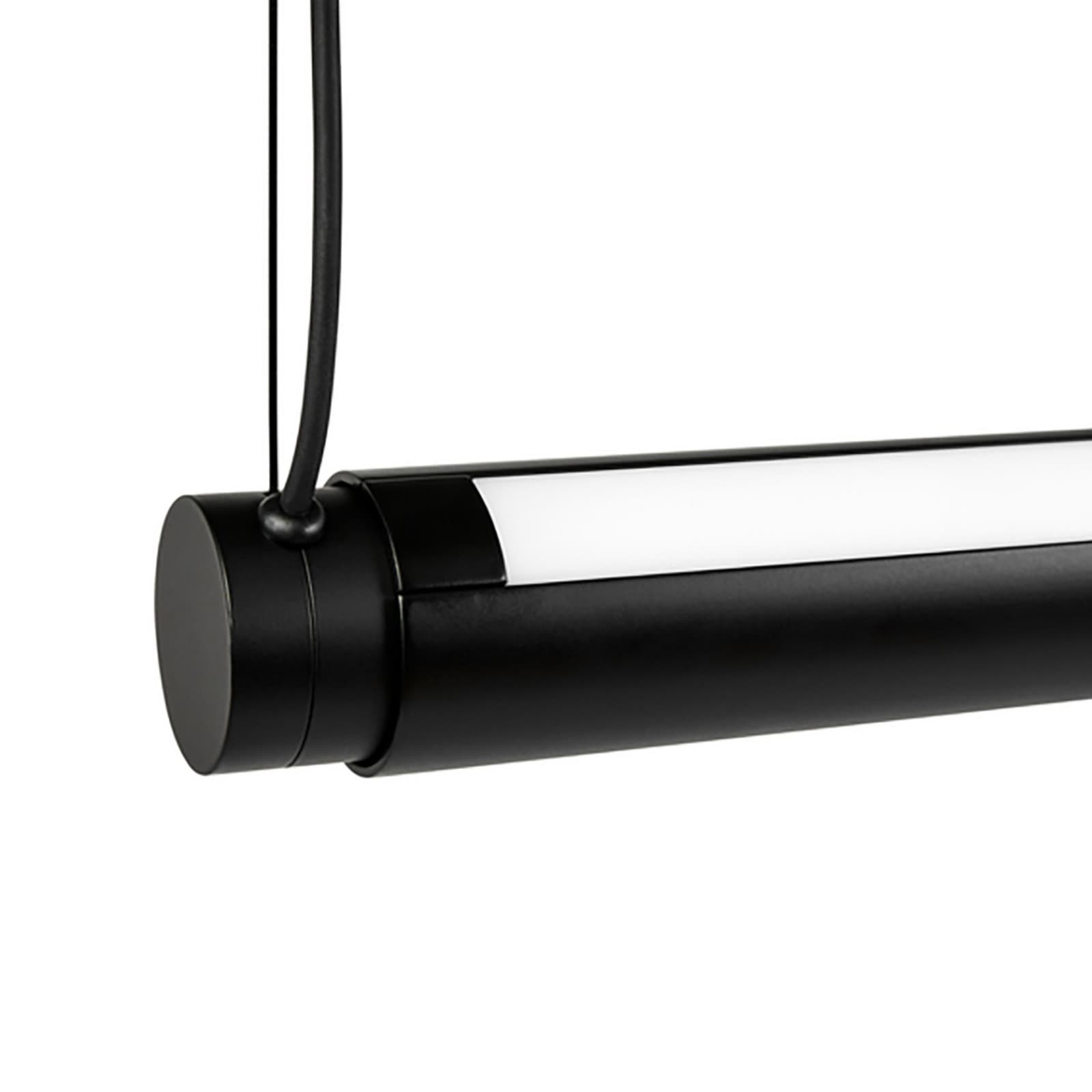 Factor Linear 1500 Pendelleuchte Diffused Soft Black HAY - Küche - Design - Metall - Einflammig