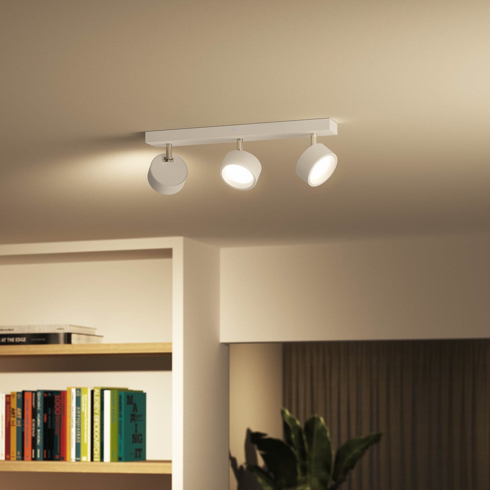Bracia LED-Deckenspot 3-flammig, weiß - Philips - Wohnzimmer - Modern - Metall - Mehrflammig