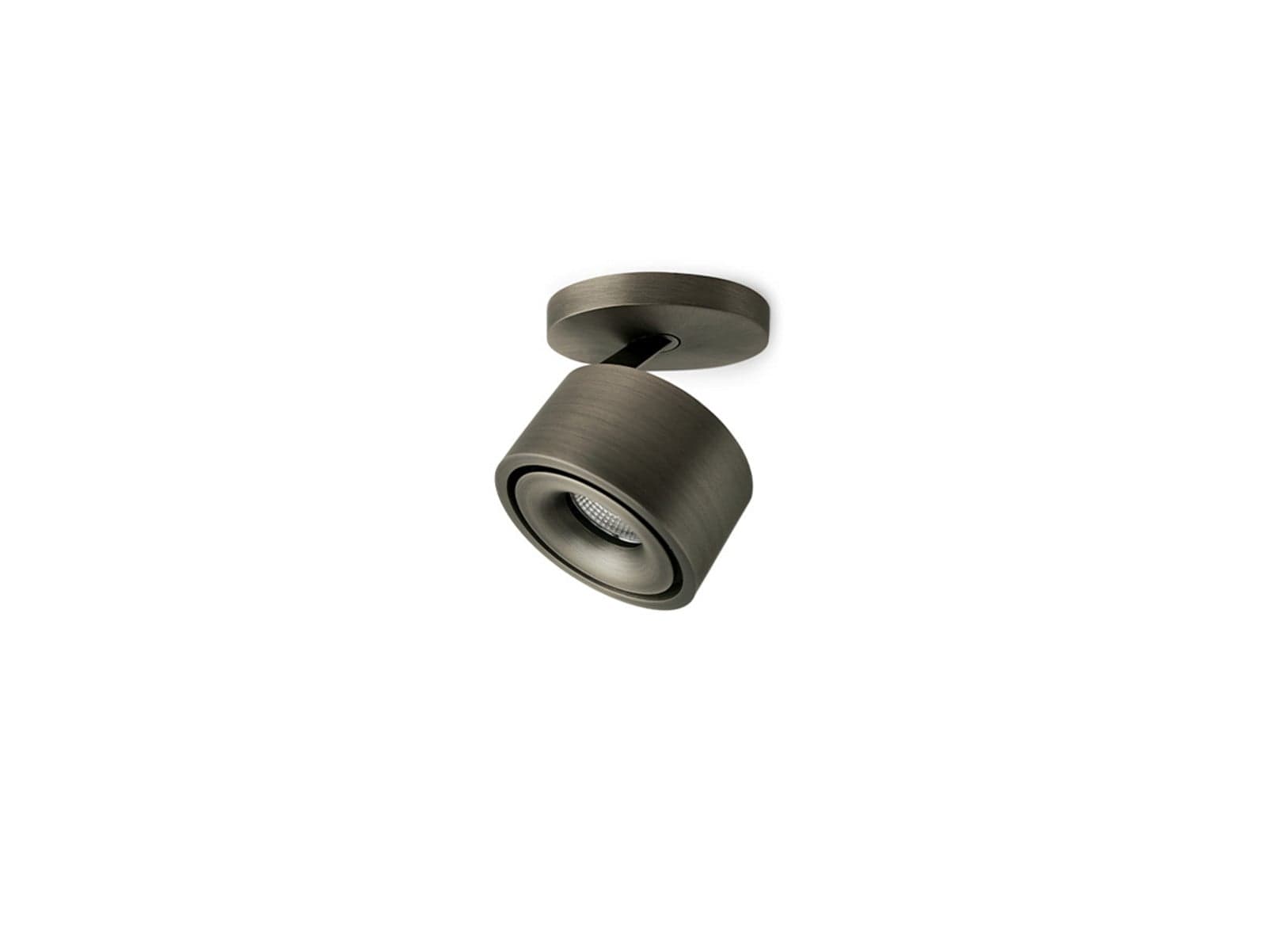 Easy Braccio W100 LED-Aufbauspot, 2700K, Titan - Antidark - Wohnzimmer - Aluminium