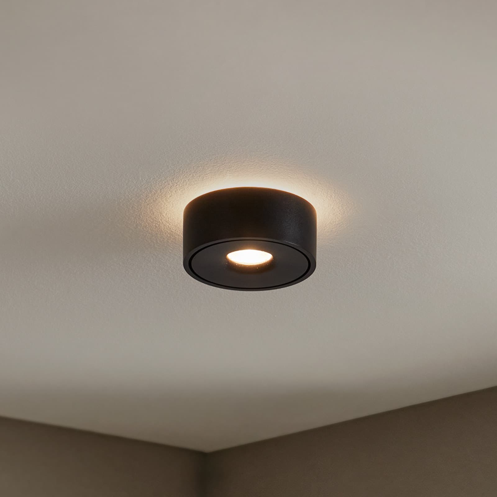 Ranka LED Deckenleuchte Up/Down 13,9W Black - Arcchio Rotari - Wohnzimmer - Modern - Metall - Rund