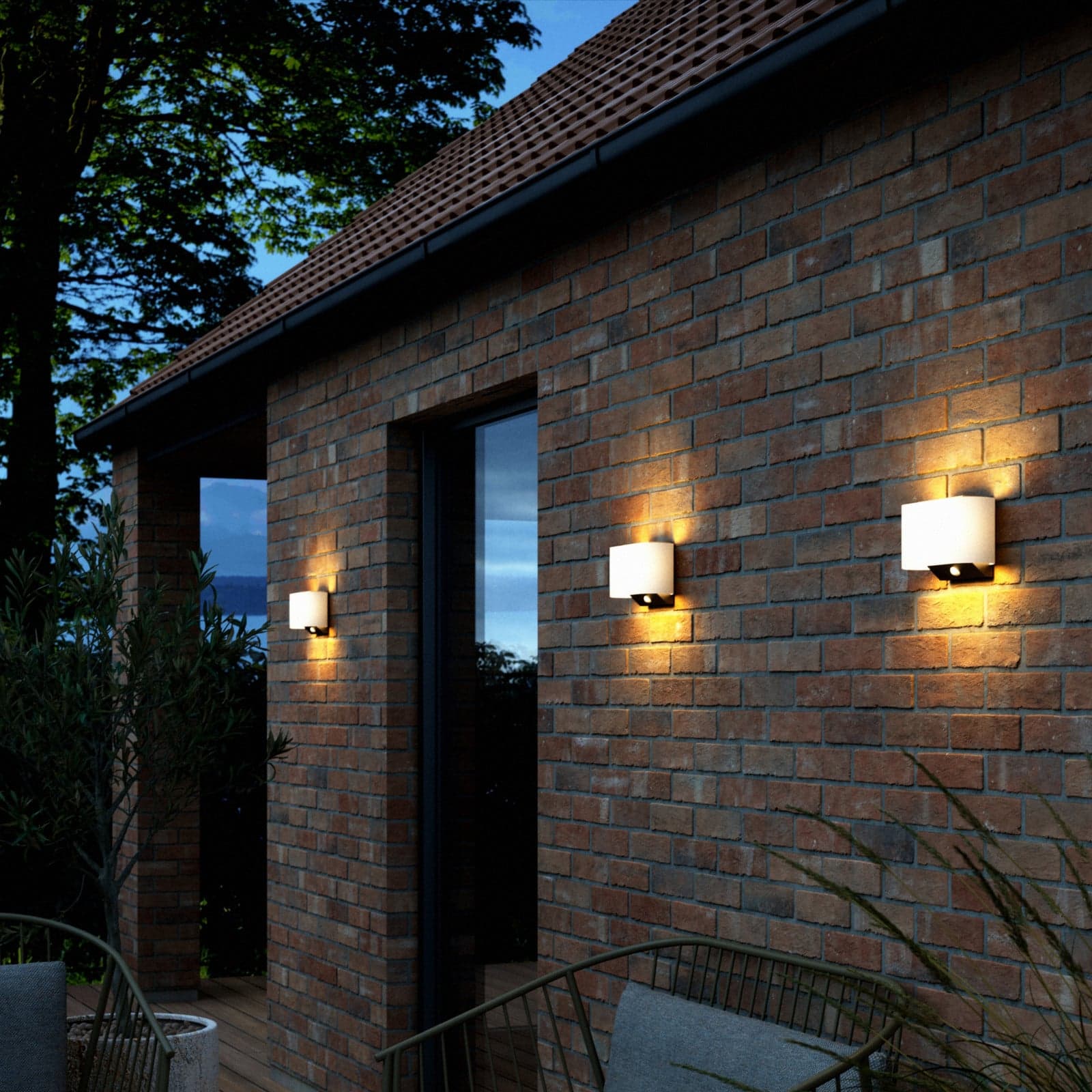 Piola Solarzelle Wandleuchte White Nordlux - Kunststoff - Einflammig