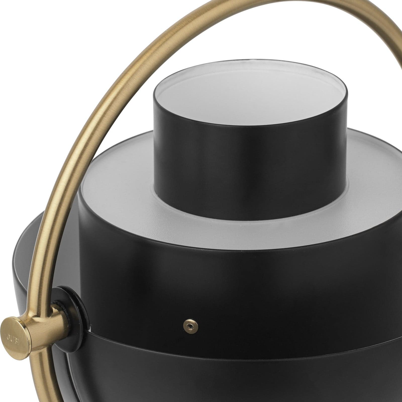 Multi-Lite Portable Tischlampe, messing/schwarz, 30 cm - GUBI - Wohnzimmer - Design - Metall - Mit Schirm