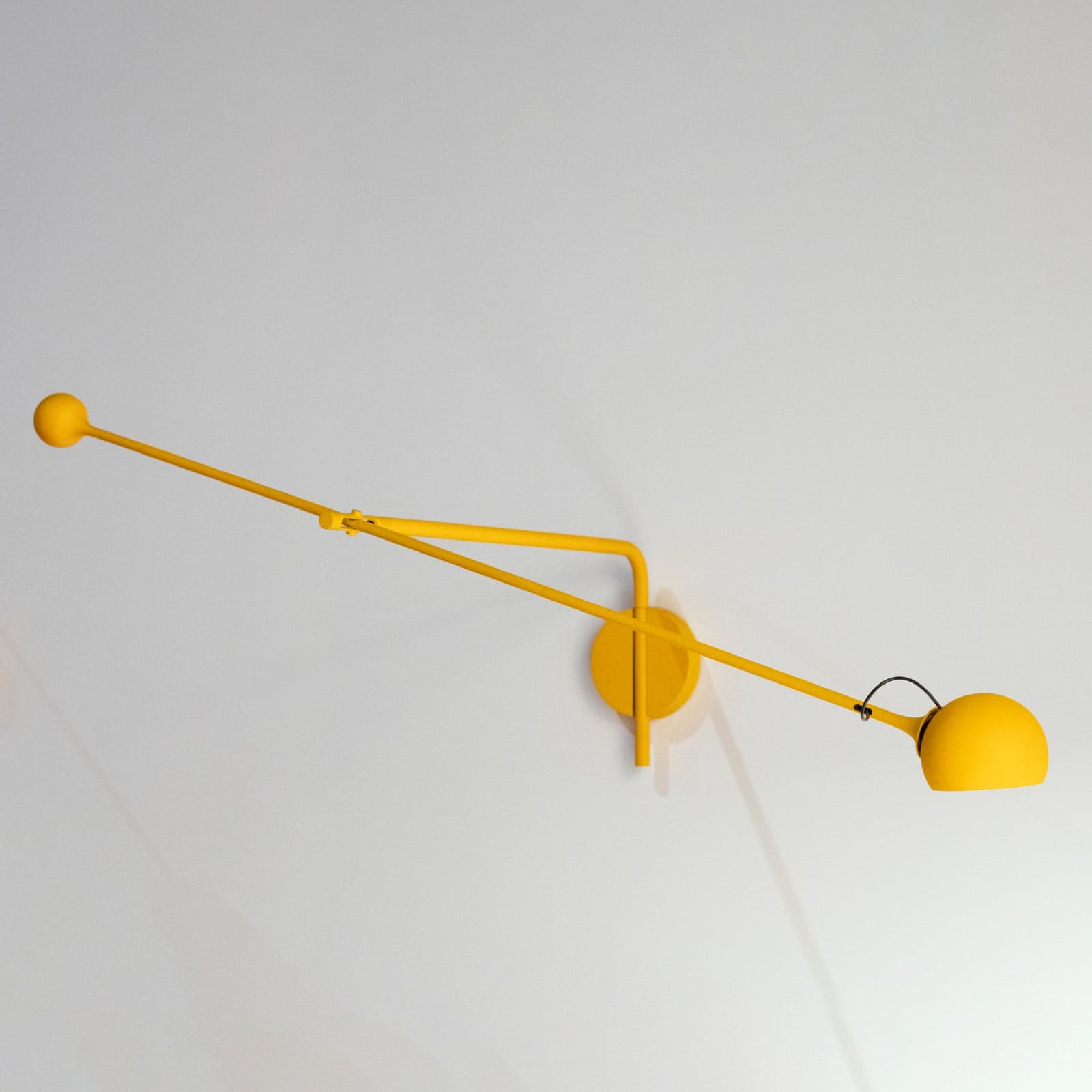 IXA Wandleuchte L Yellow Artemide - Wohnzimmer - Design - Metall - Mit Schirm