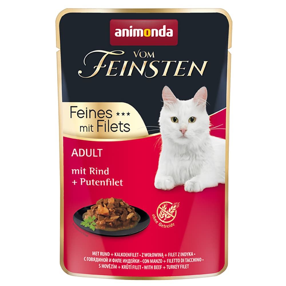 Sparpaket animonda Vom Feinsten Adult 36 x 85 g - mit Rind + Putenfilet