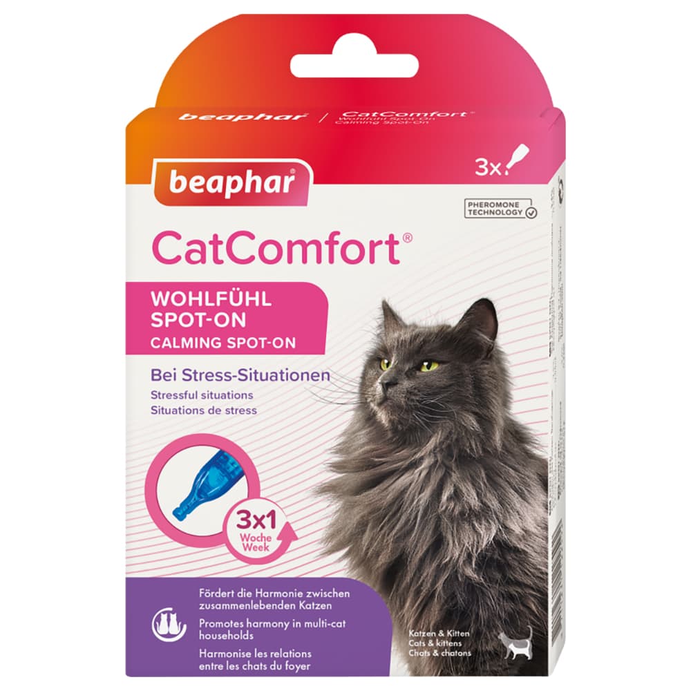 beaphar CatComfort Wohlfühl Spot-On - 3 Pipetten x 0,55 ml