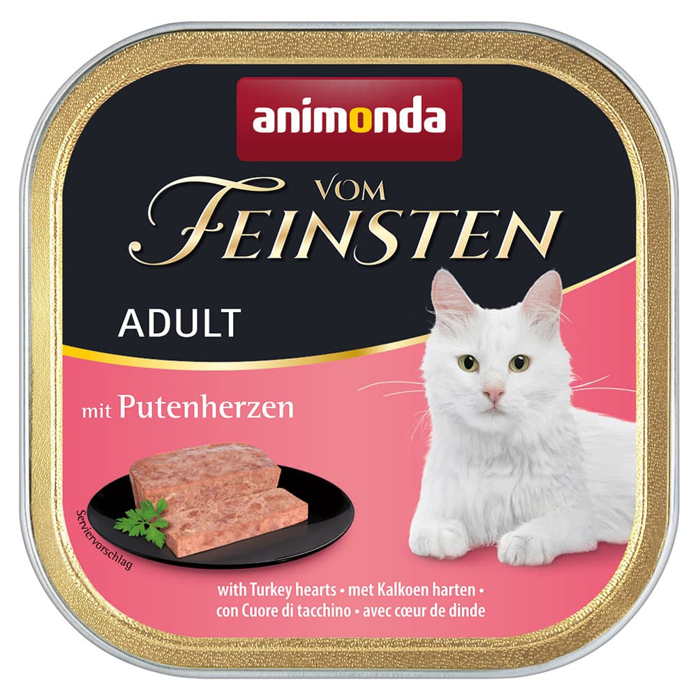 animonda vom Feinsten Adult 6 x 100 g - Putenherzen