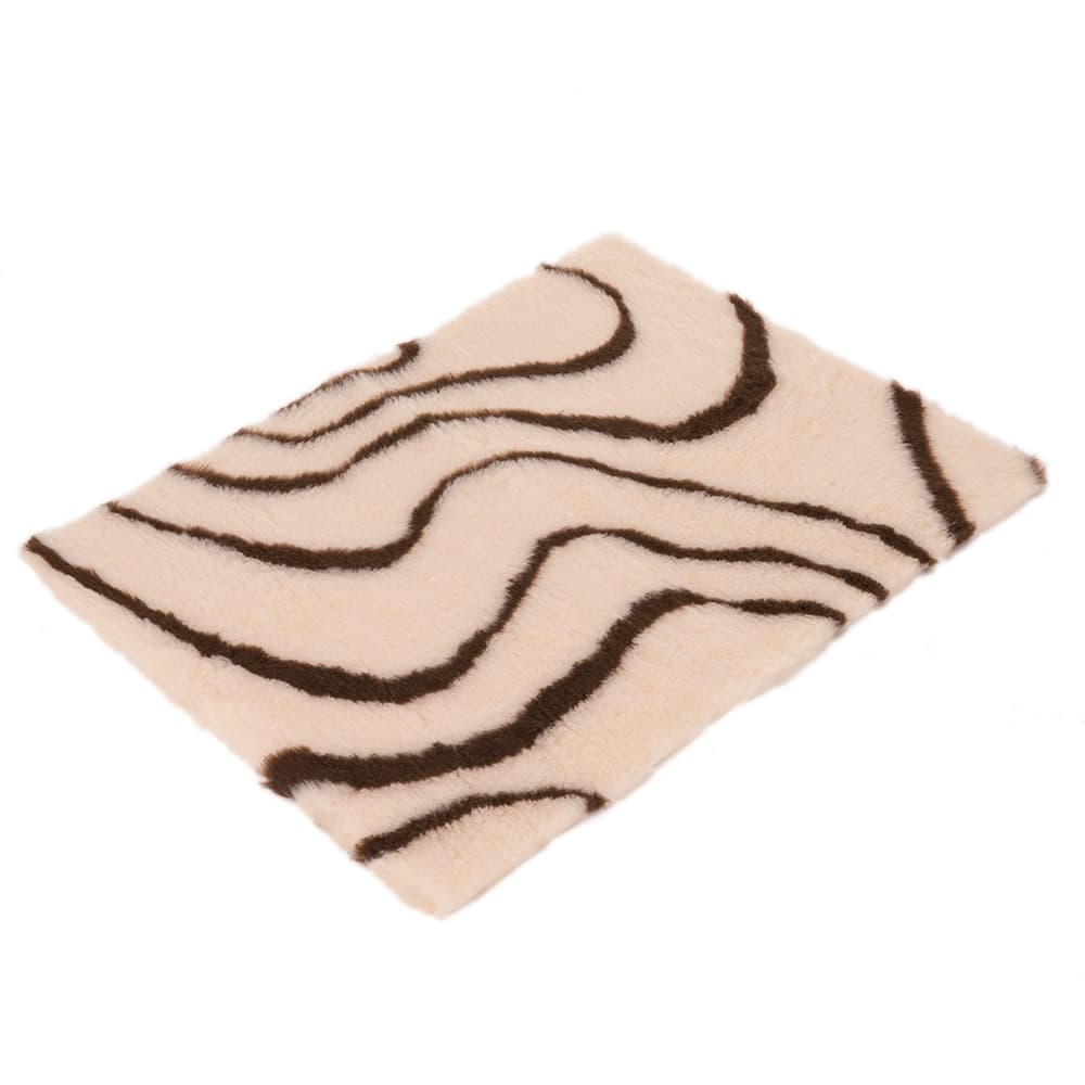 Vetbed® Isobed SL Katzendecke Wave, creme/braun - L 75 x B 50 cm