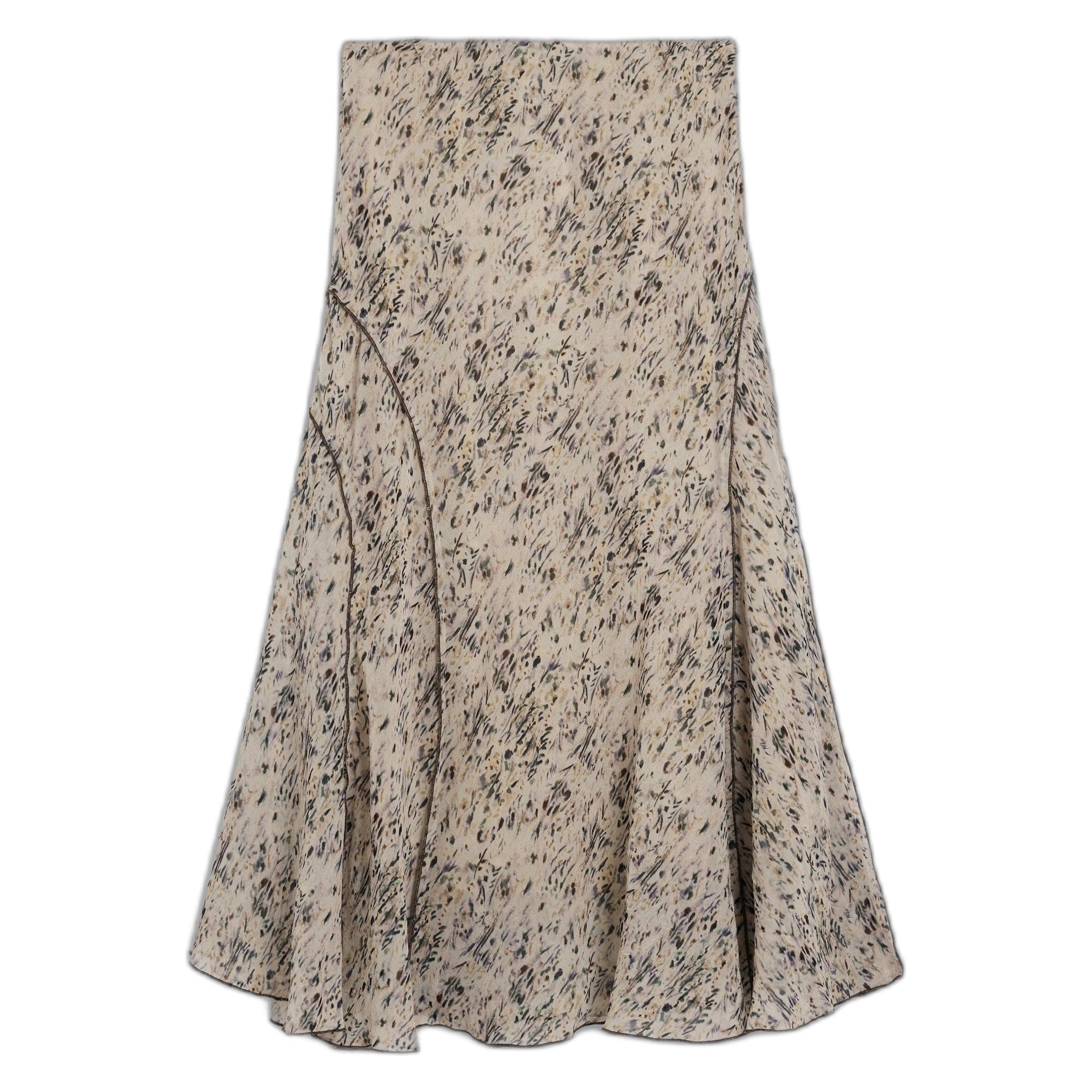 Desigual, Damen, Röcke, Beige Polyester Long Skirt, Beige, (XS)