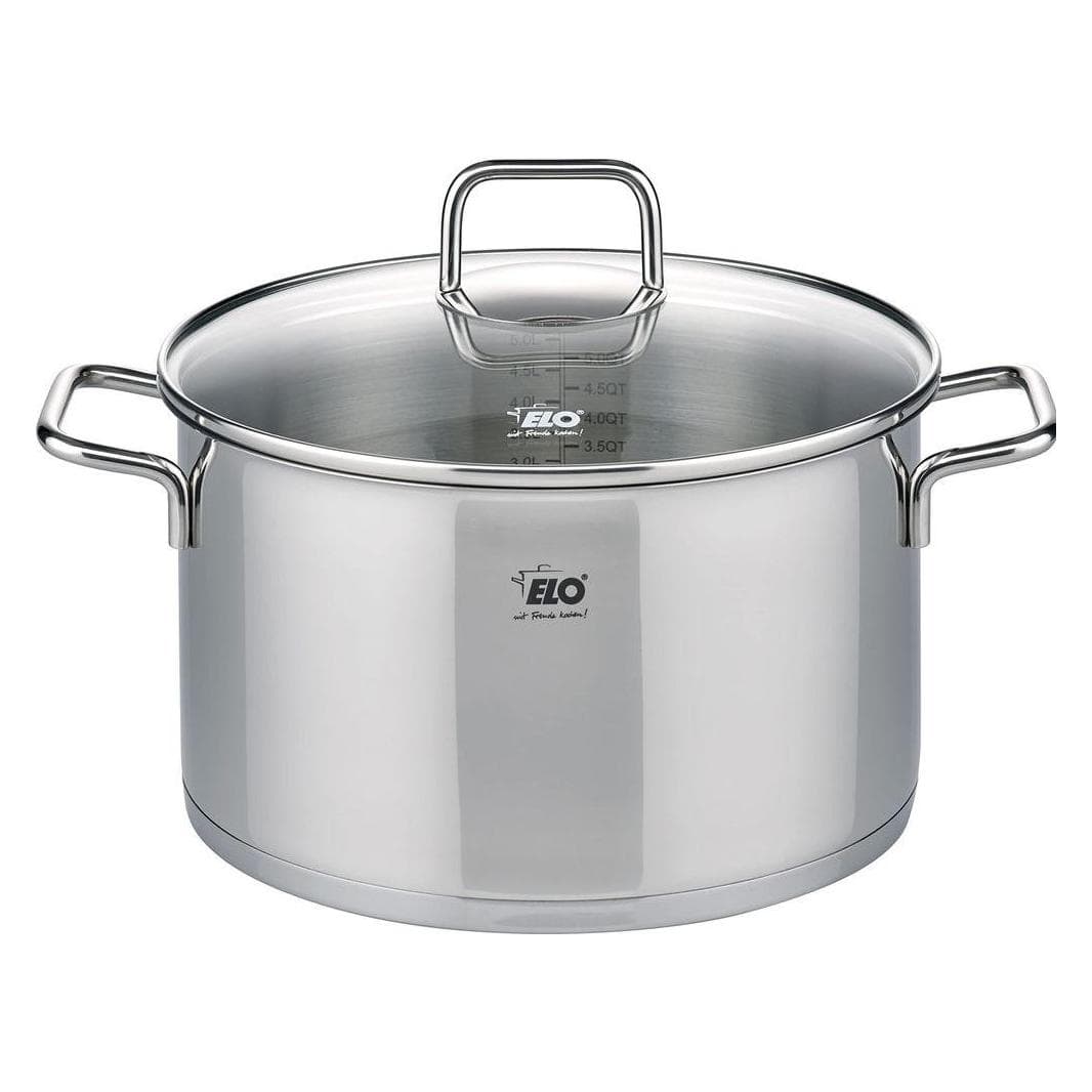ELO Stahlwaren Kochtöpfe, Pfanne + Kochtopf, Silber