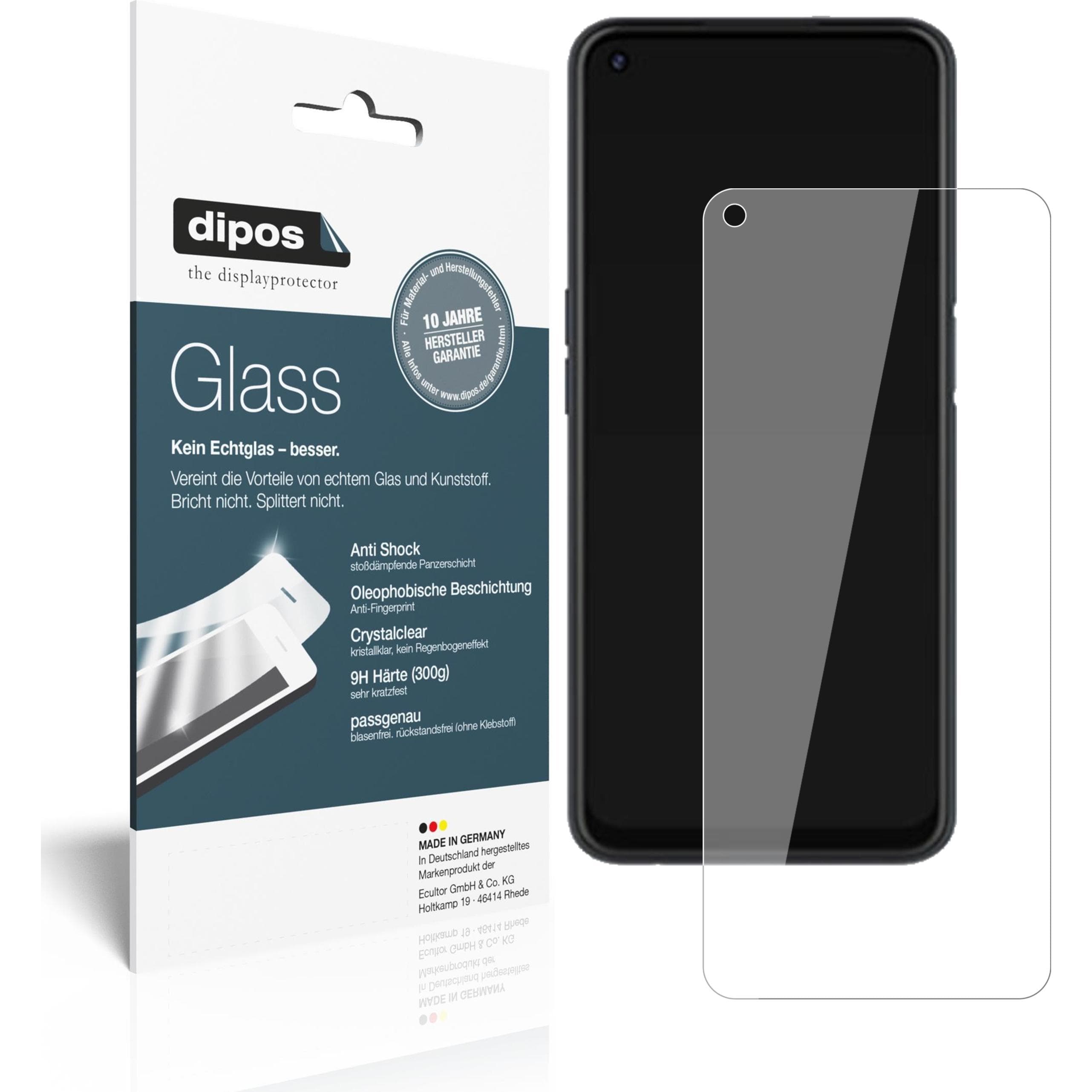 Dipos Displayschutz Anti-Shock (2 Stk., Oppo A72), Smartphone Schutzfolie, Transparent