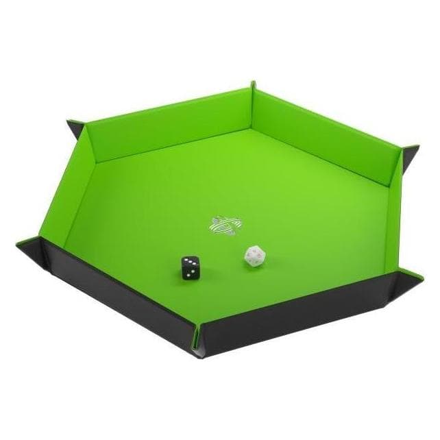 Gamegenic GGS60060 - Magnetic Dice Tray Hexagonal Black&Green