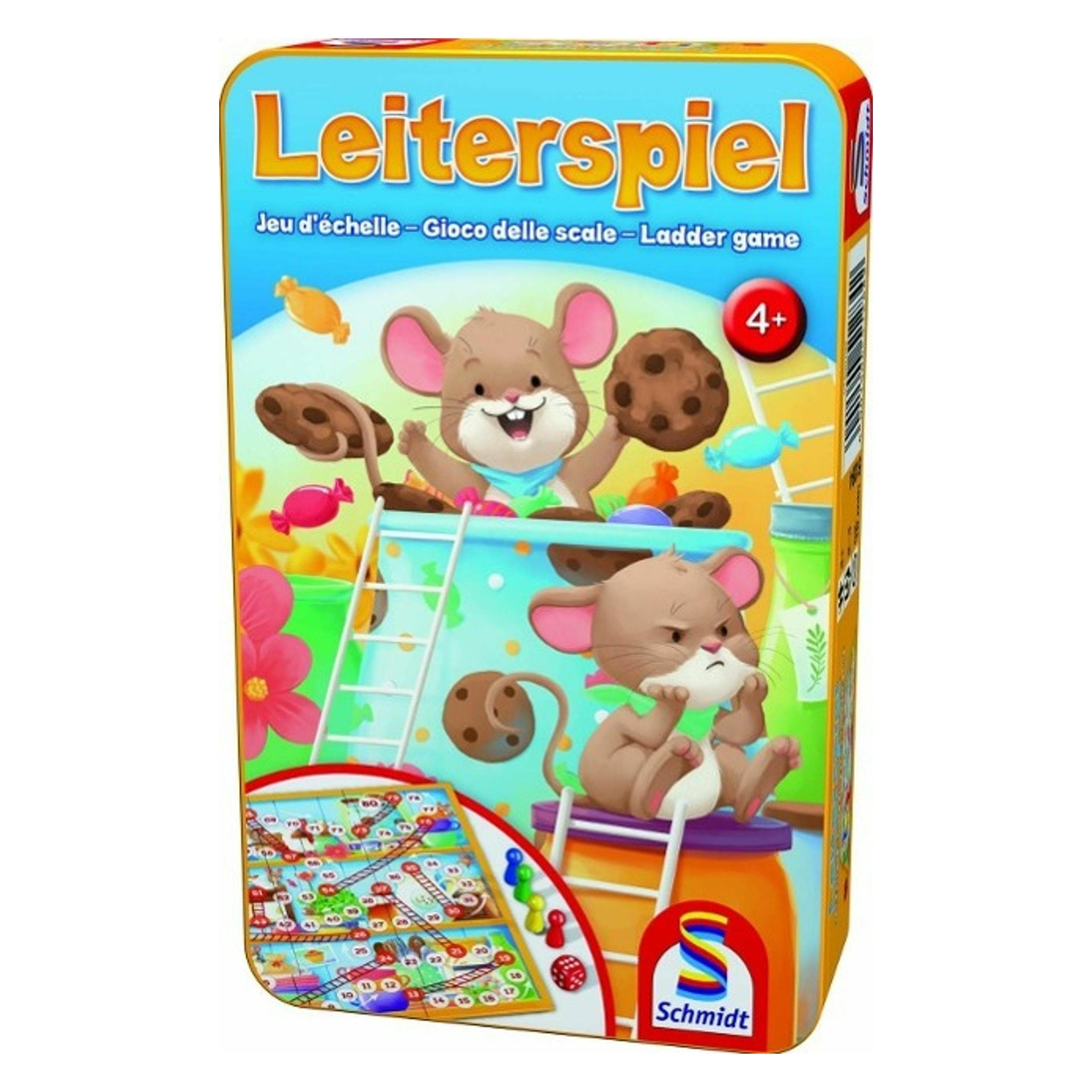 Schmidt Spiele Leiterspiel (Deutsch, Englisch, Französisch, Italienisch, 2 - 4 Spieler)