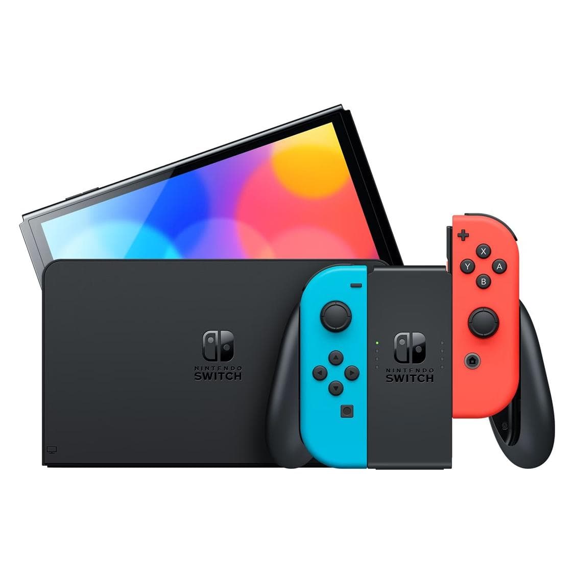 Nintendo Switch (OLED-Modell), Spielkonsole, Blau, Rot