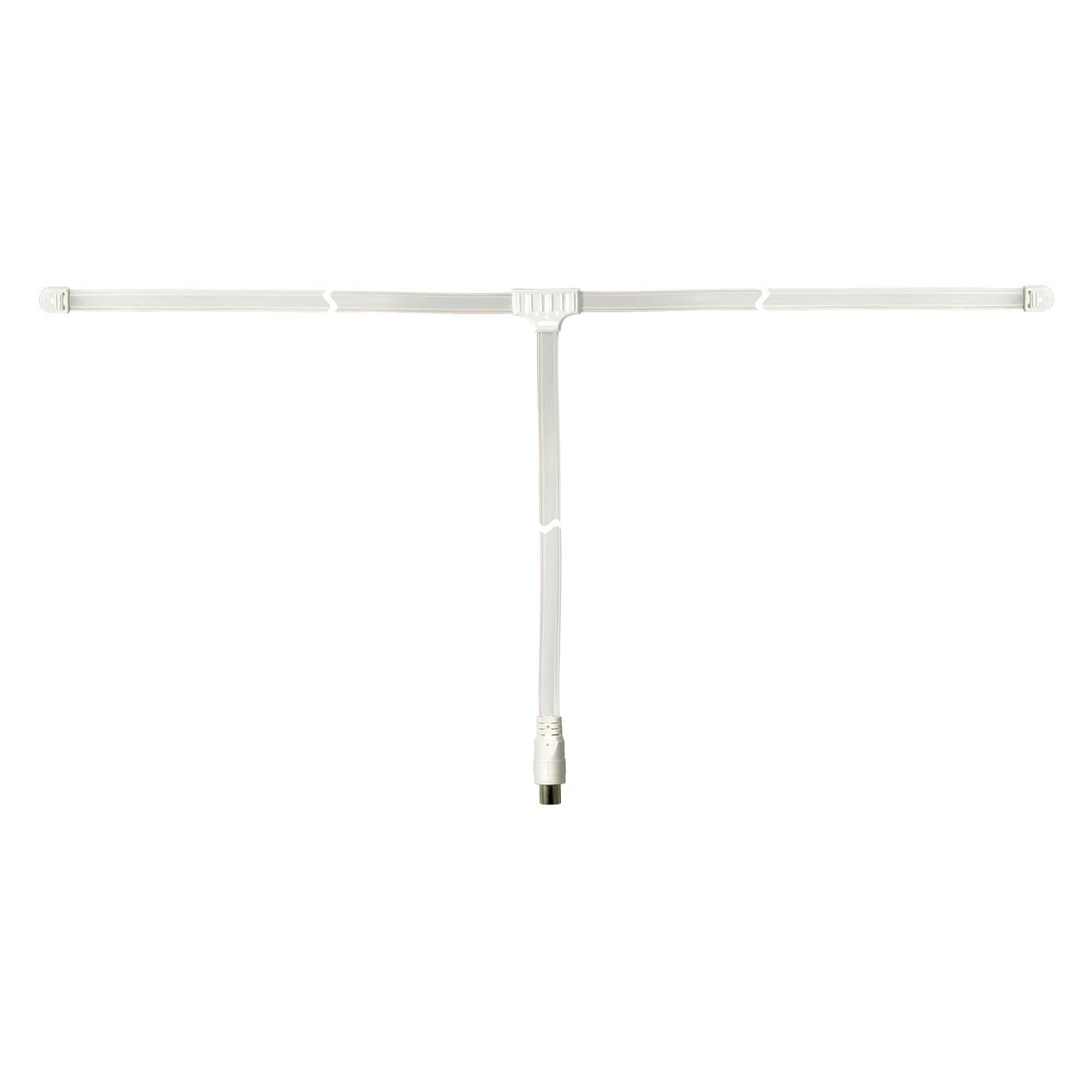 Goobay Radio Wurfantenne (Zimmerantenne, UKW / MW / LW), SAT Spiegel + SAT Antennen, Weiss, Beige