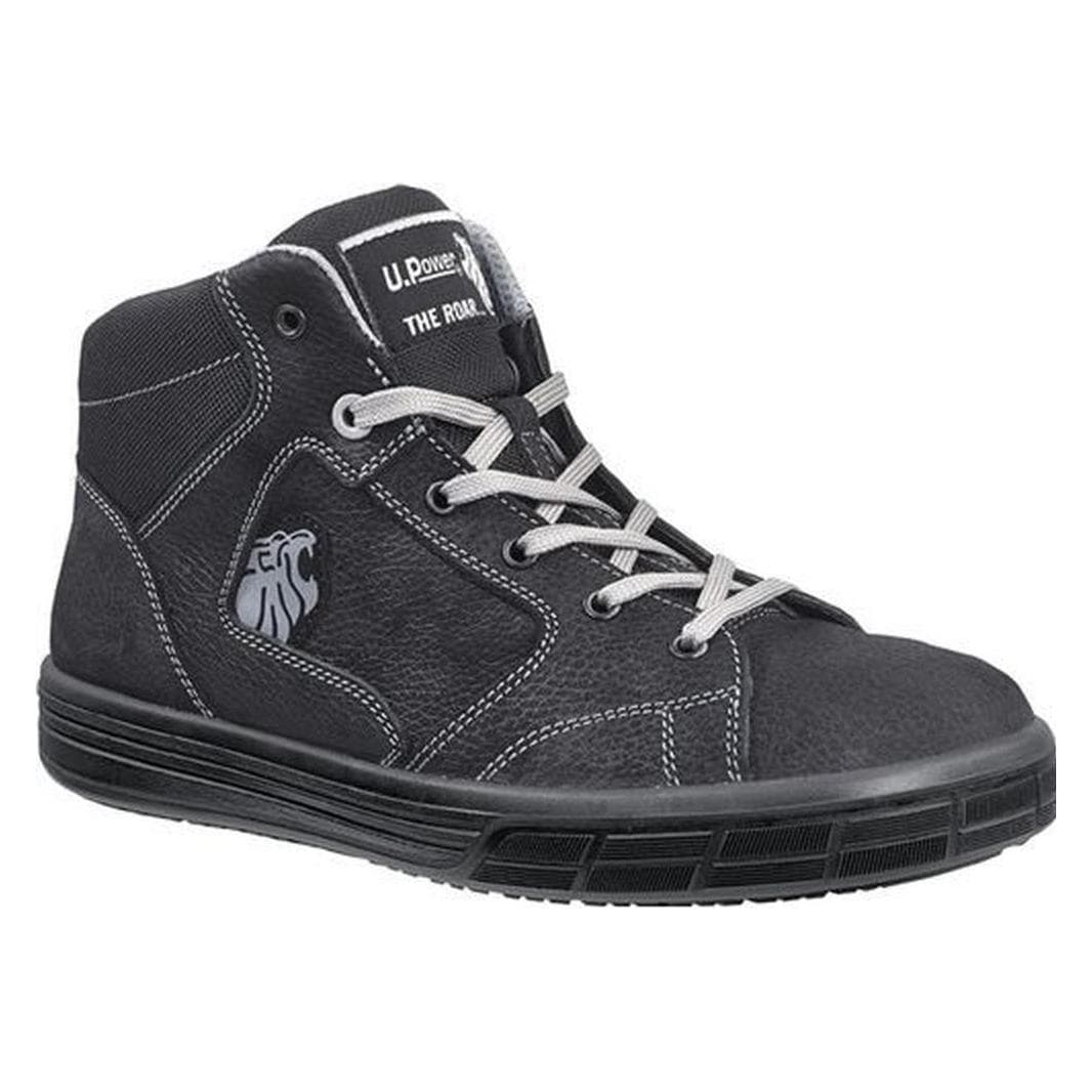 U-Power, Sicherheitsschuhe, Sicherheitsstiefel Lion Grösse 44 schwarz S3 SRC EN ISO 20345 Leder (S3, 44)
