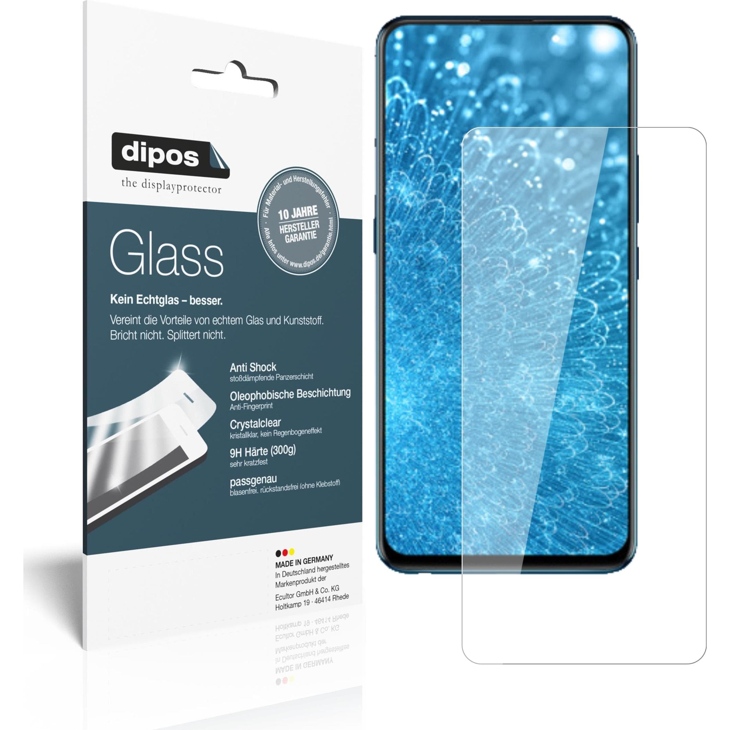 Dipos Displayschutz Anti-Shock (2 Stk., Vivo S1 Pro), Smartphone Schutzfolie, Transparent