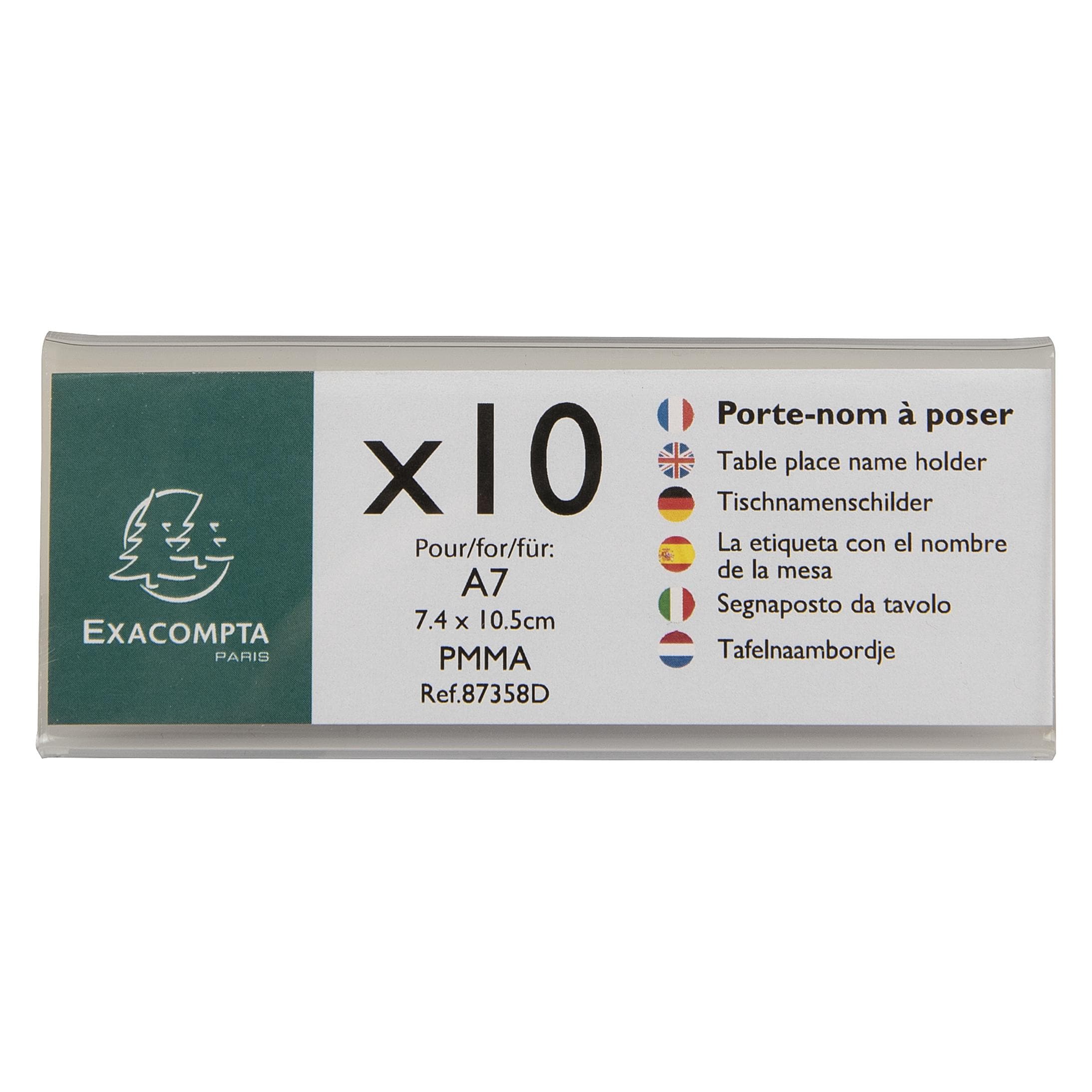 Exacompta, Prospektständer, Tischprospektständer (A7, Quer)