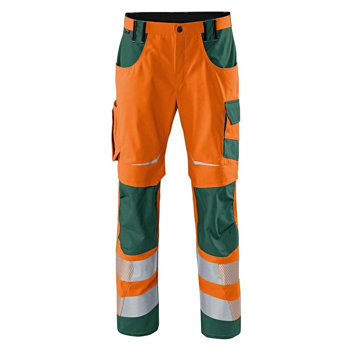 Kübler, Arbeitshose, unisex Warnschutzhose REFLECTIQ orange, moosgrün Grösse 106 (106)
