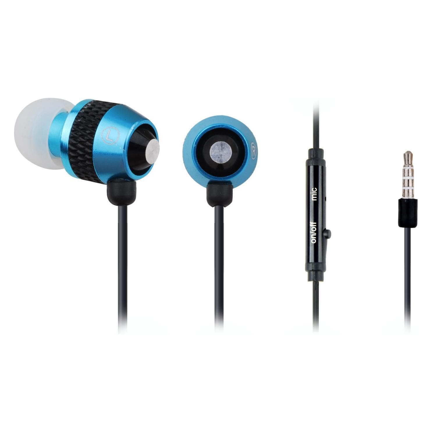Gembird MHS-EP-002 Headset (Kabelgebunden), Kopfhörer, Schwarz, Blau