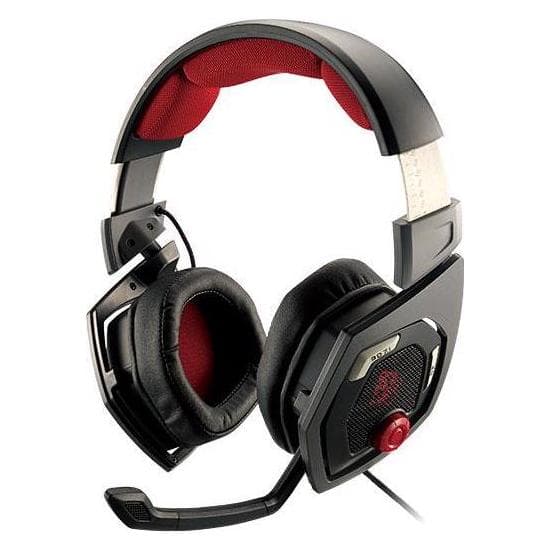 Tt eSPORTS Shock 3D 7.1 (Kabelgebunden), Gaming Headset, Schwarz, Rot