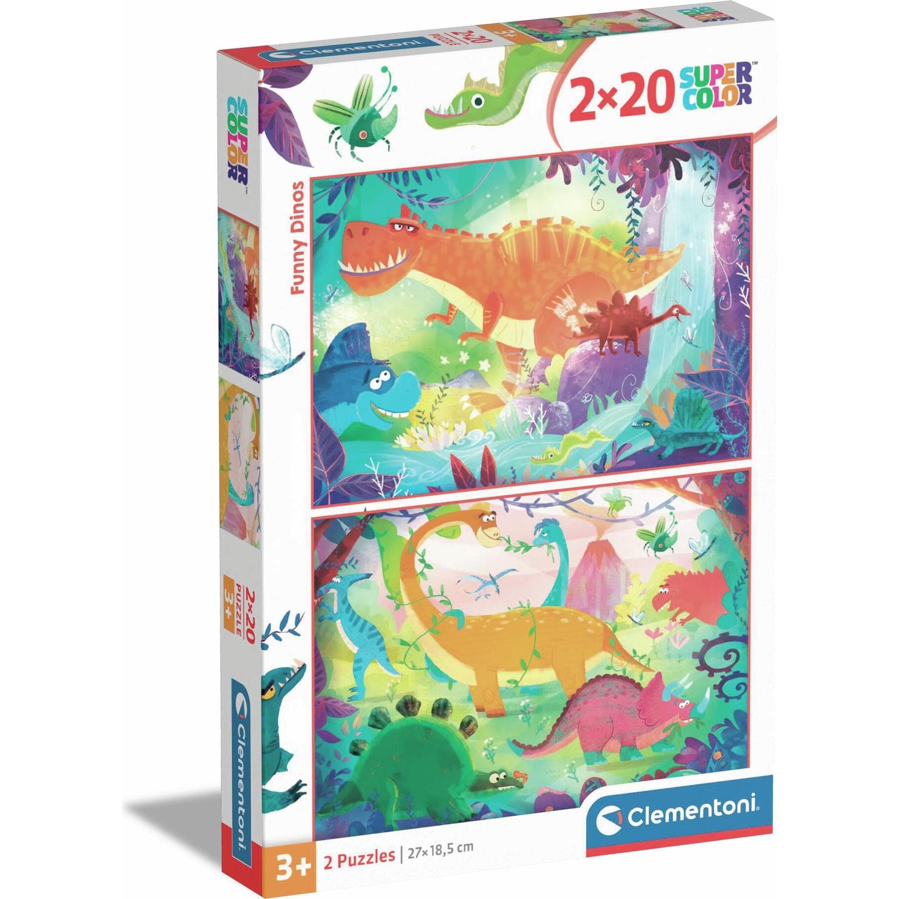 Clementoni Lustige Dinosaurier (20 Teile)