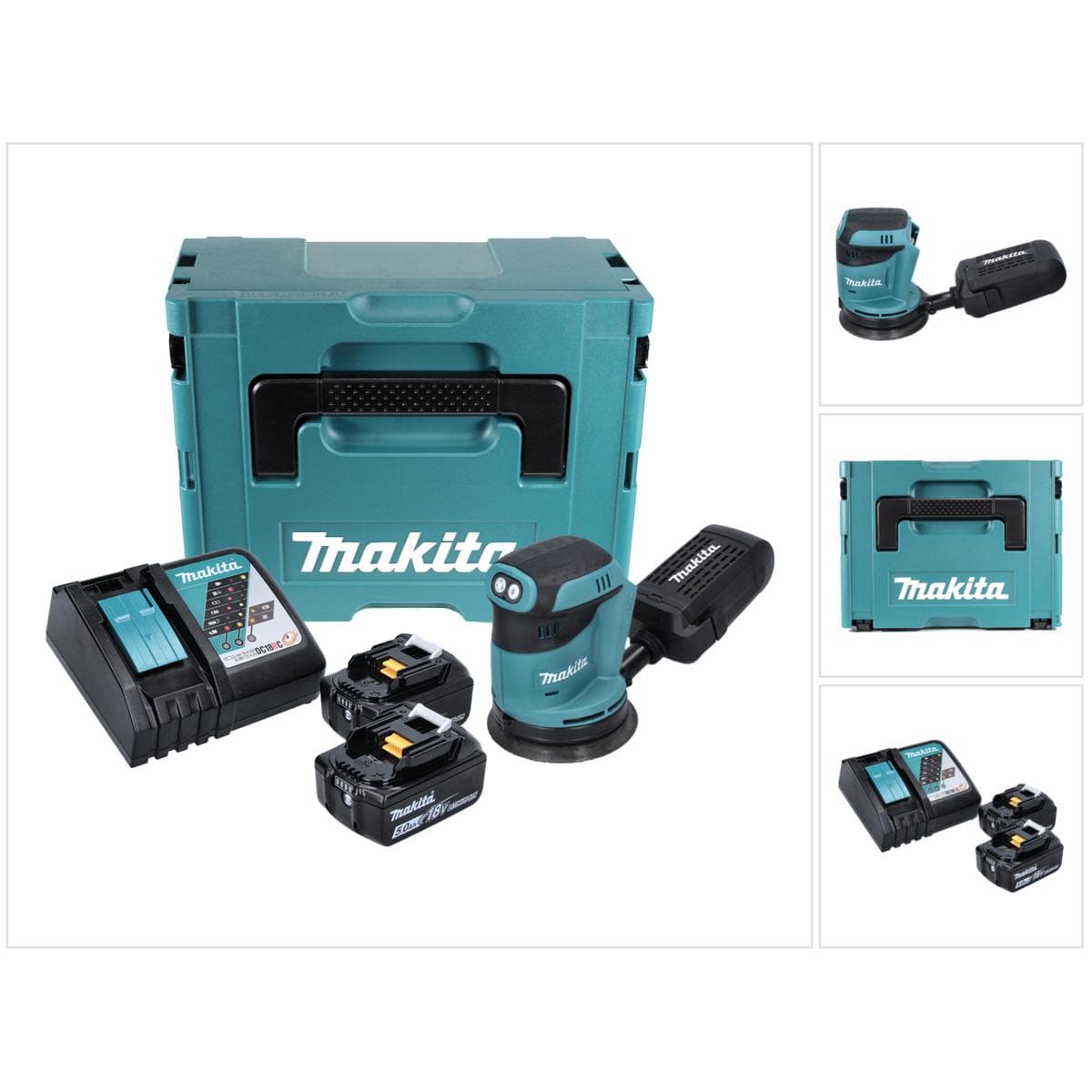 Makita, Schleifmaschine + Poliermaschine, DBO 180 (Exzenterschleifer)