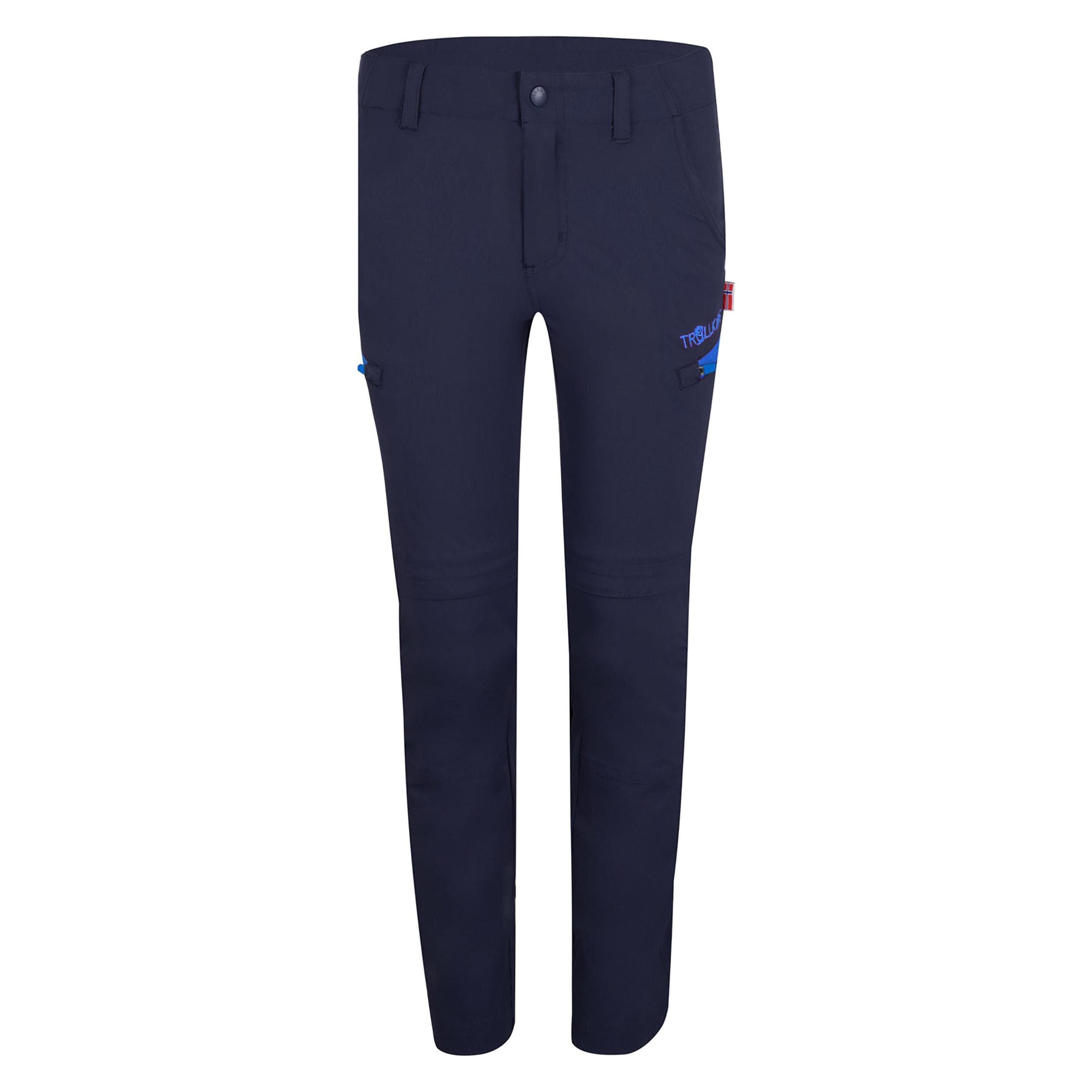 Trollkids, Unisex, Outdoorhose, Kjerag Zip Off Pants (164), Blau