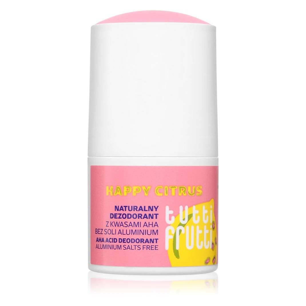 Farmona, Deo, TUTTI FRUTTI Happy Citrus dezodorant kwasowy bez soli aluminium + kwasy AHA 50 ml (Roll-on, 50 ml)