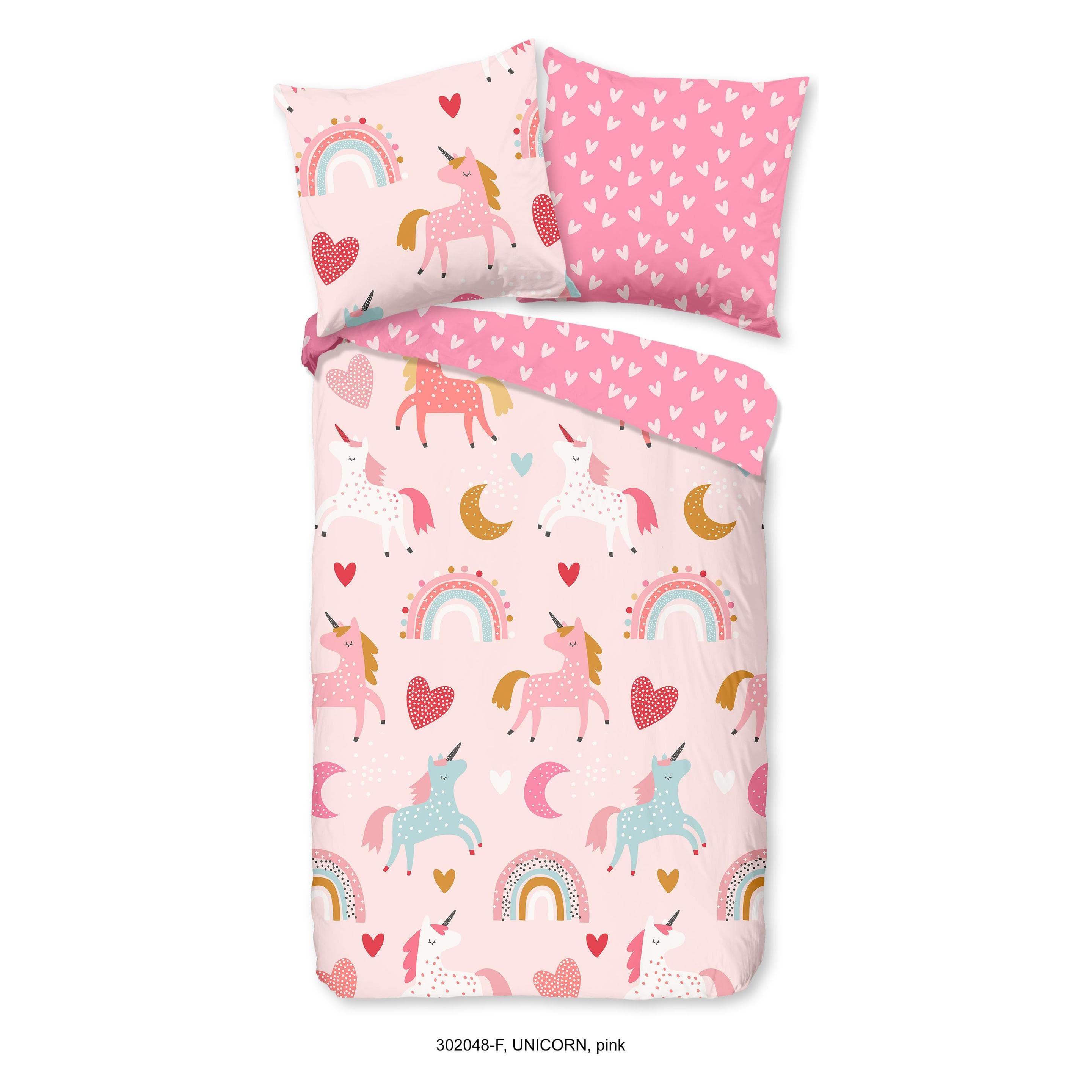Good Morning, Kinderbettwäsche, Unicorn (135 x 200 cm, 80 x 80 cm)