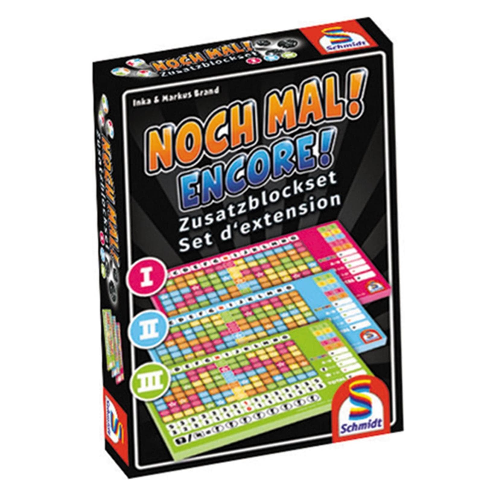 Schmidt Spiele Noch Mal! Zusatzblocket 1 bis 3 (Deutsch, Englisch, Französisch, Italienisch, 1 - 6 Spieler)