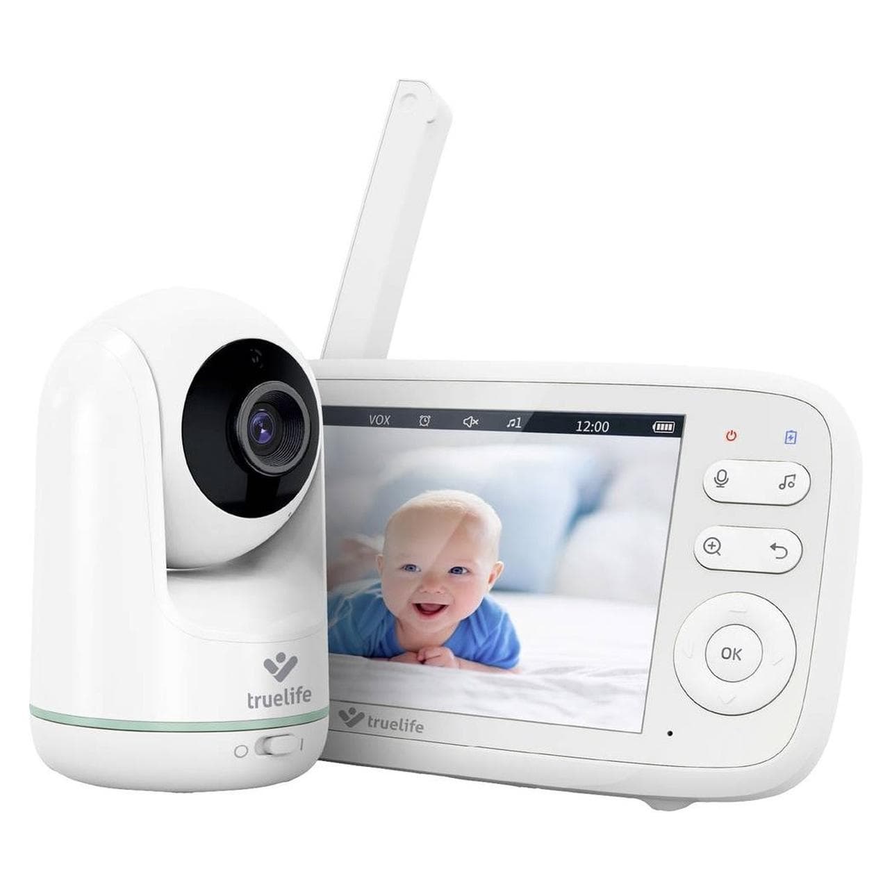 Truelife, Babyphone, NannyCam R5 elektronisches Babyphone (Babyphone mit Kamera, 300 m)