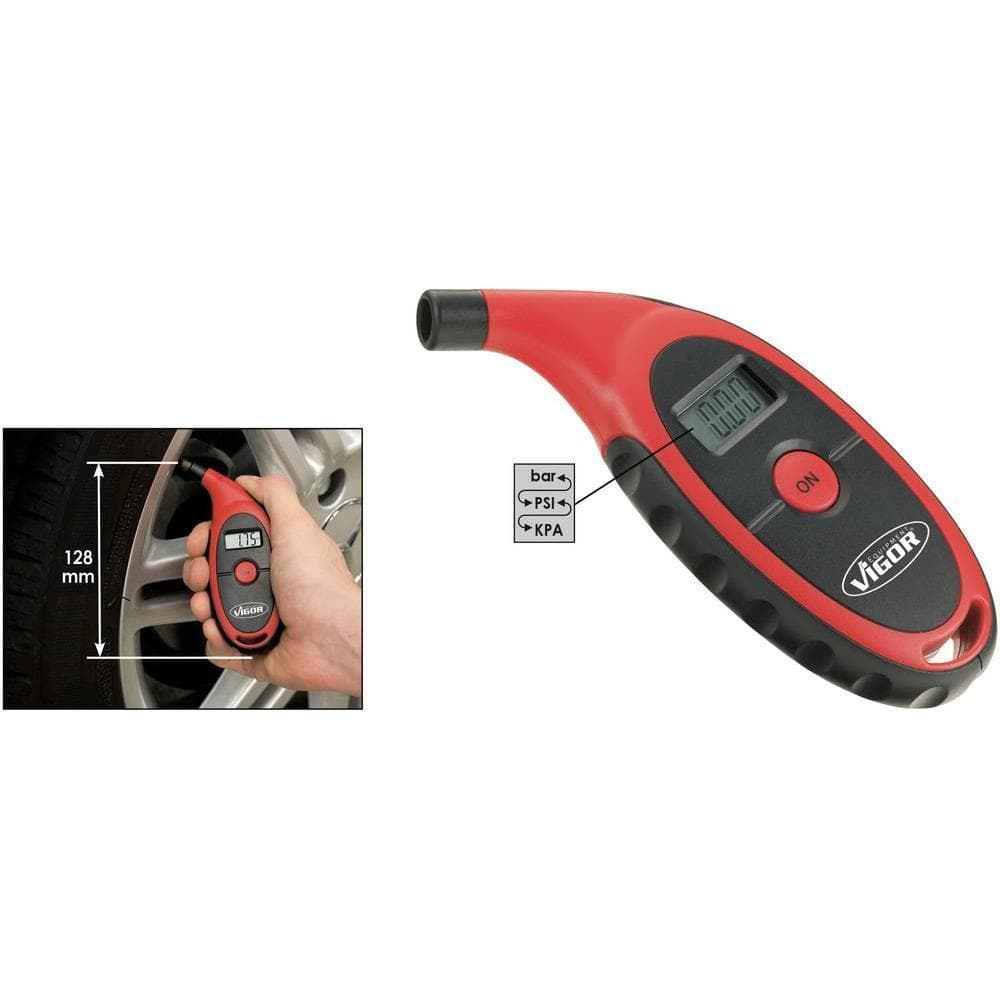Vigor, Reifen Zubehör, Reifendrucktester ∙ V1423 ∙ 128 mm