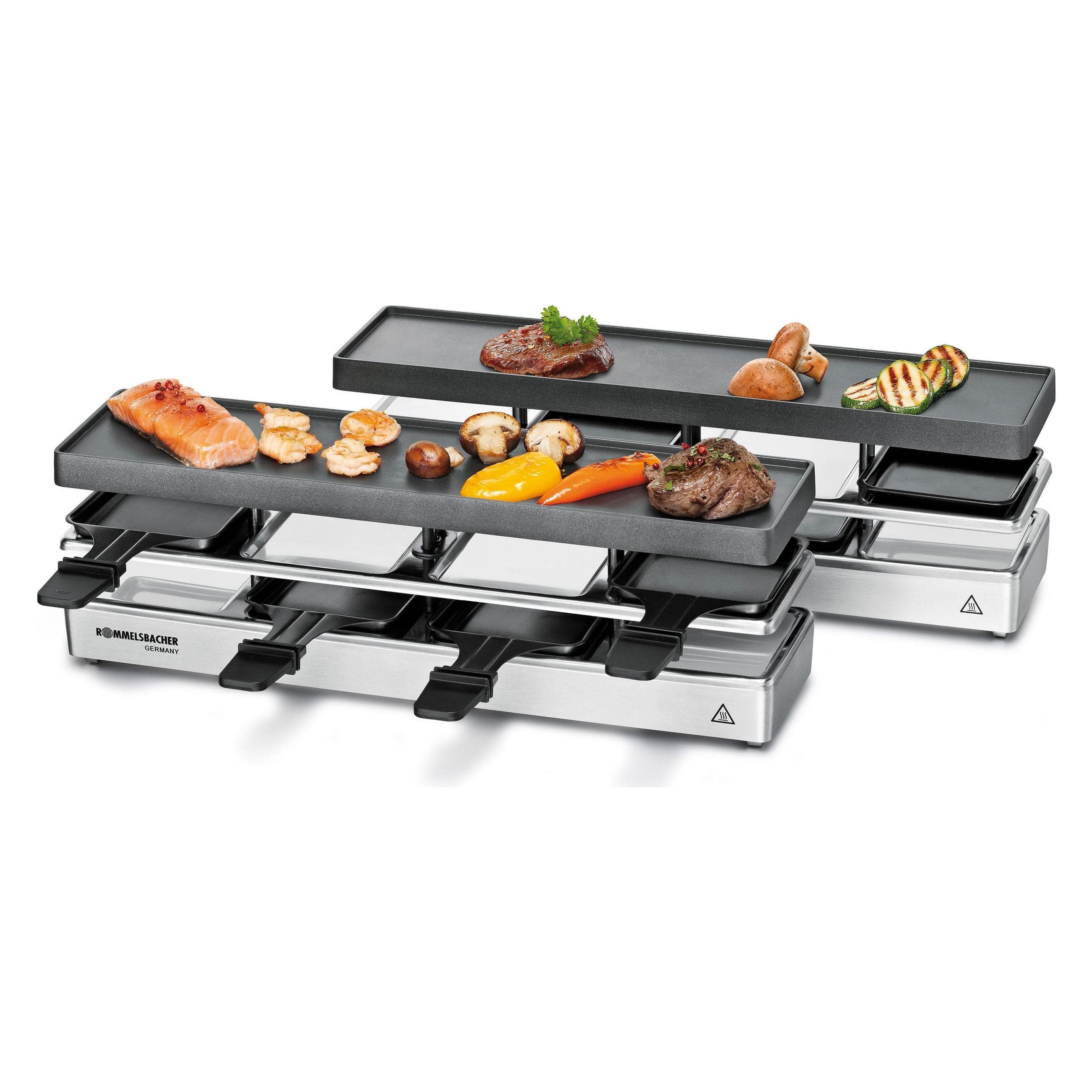 Rommelsbacher Raclette Grill RC 1600, Racletteofen, Silber